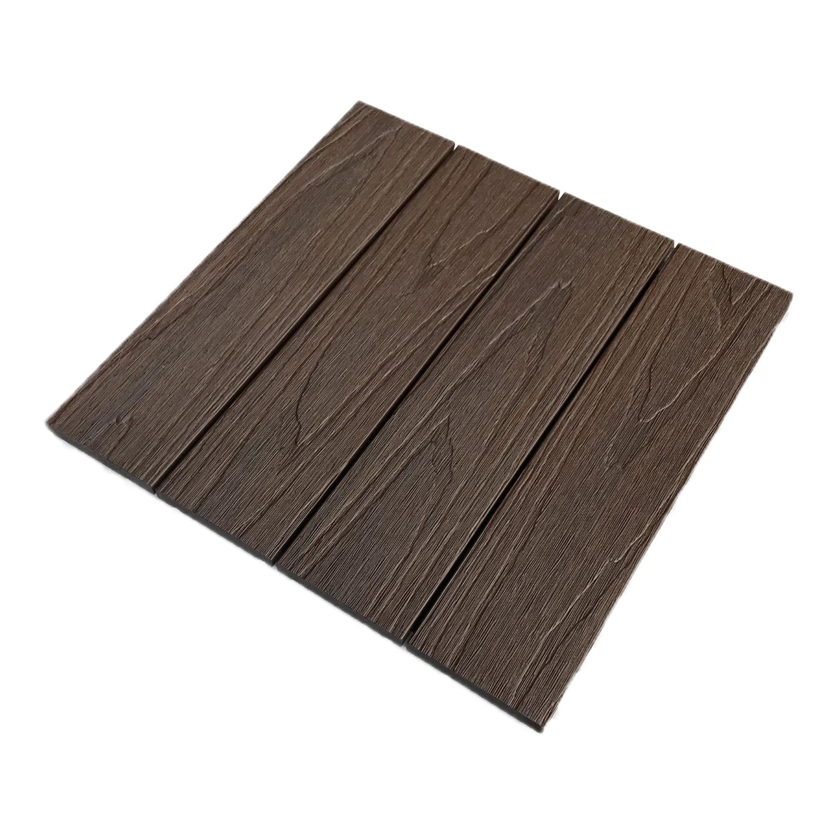 Factory Price Outdoor Flooring,Wood Composite Decking.Waterproof Deck Tile #300A