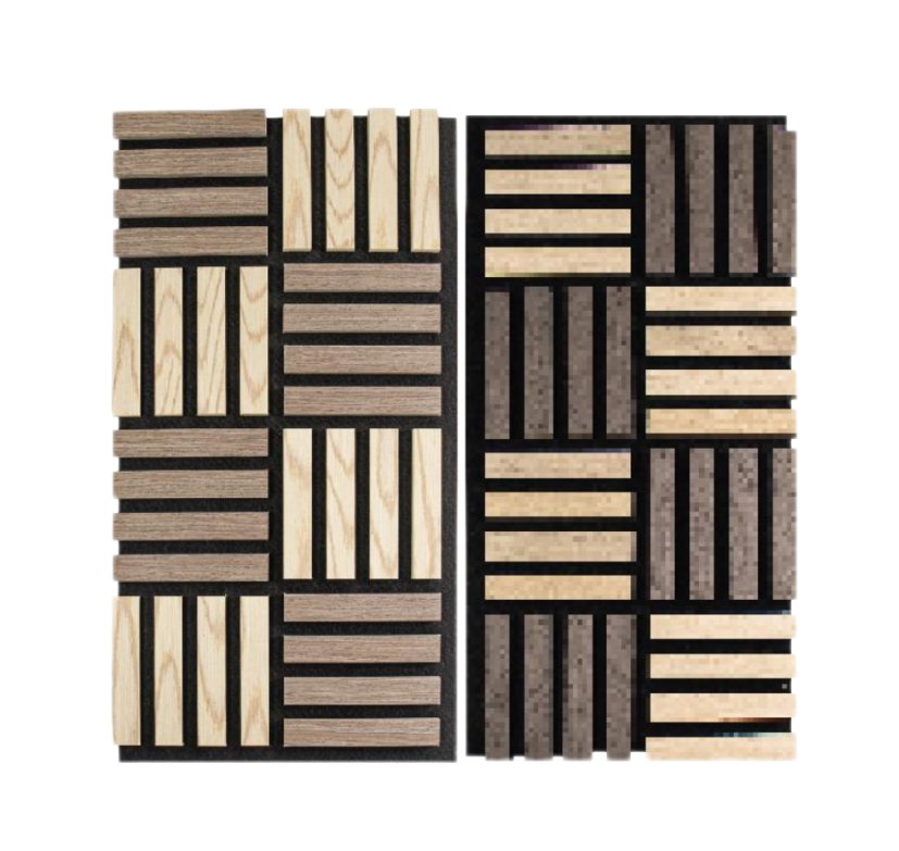 Factory Price Interior Decorative Acoustic Wall Panel,MDF Wooden PET Wall Panel #F16