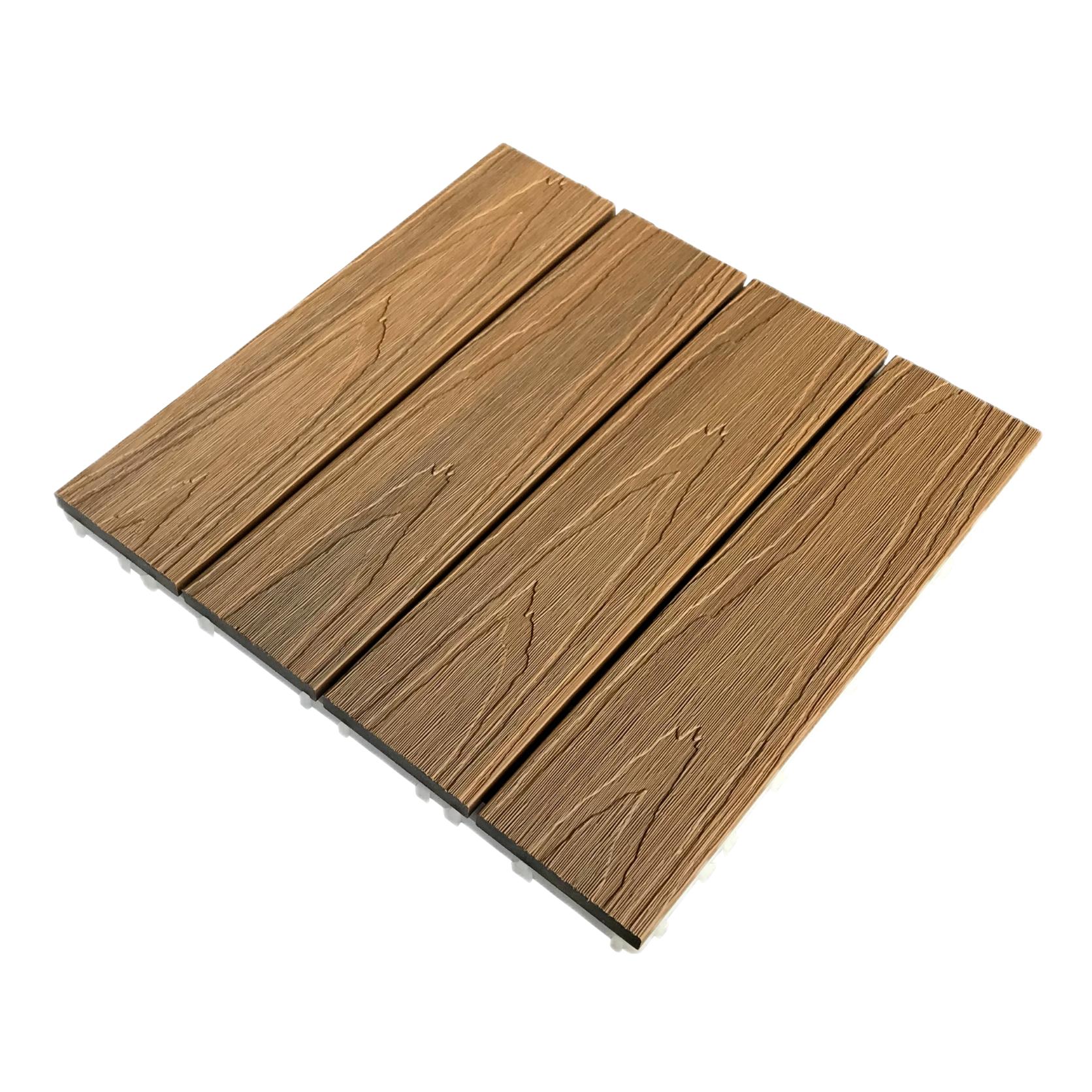 Factory Price Outdoor Flooring,Wood Composite Decking.Waterproof Deck Tile #300A